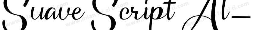 Suave Script Al字体转换